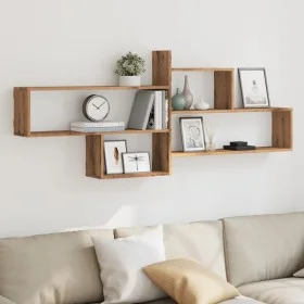 Estante pared madera ingeniería roble artisian 167,5x18x68 cm by , Shelves and shelves - Ref: Foro24-853325, Price: 44,24 €, ...