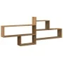 Wandregal aus Eichenholz in Ingenieurqualität, Artisian-Stil, 167,5x18x68 cm. von , Regale und Regale - Ref: Foro24-853325, P...