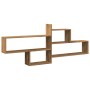 Wandregal aus Eichenholz in Ingenieurqualität, Artisian-Stil, 167,5x18x68 cm. von , Regale und Regale - Ref: Foro24-853325, P...
