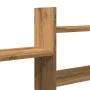 Wandregal aus Eichenholz in Ingenieurqualität, Artisian-Stil, 167,5x18x68 cm. von , Regale und Regale - Ref: Foro24-853325, P...