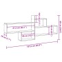 Estante pared madera ingeniería roble artisian 167,5x18x68 cm by , Shelves and shelves - Ref: Foro24-853325, Price: 44,95 €, ...