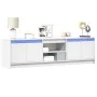 TV-Möbel mit LED-Beleuchtung aus weißem Ingenieurholz 180x34x50 cm von , TV-Möbel - Ref: Foro24-3307912, Preis: 137,65 €, Rab...