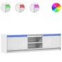 TV-Möbel mit LED-Beleuchtung aus weißem Ingenieurholz 180x34x50 cm von , TV-Möbel - Ref: Foro24-3307912, Preis: 137,65 €, Rab...