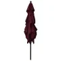 3-tier parasol with burgundy aluminum pole 2.5x2.5 m by vidaXL, Umbrellas - Ref: Foro24-313840, Price: 75,06 €, Discount: %