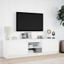 TV-Möbel mit LED-Beleuchtung aus weißem Ingenieurholz 180x34x50 cm von , TV-Möbel - Ref: Foro24-3307912, Preis: 137,65 €, Rab...