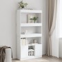 Aparador alto madera de ingeniería blanco 92x33x180 cm by , Bookcases and shelves - Ref: Foro24-3309618, Price: 109,95 €, Dis...