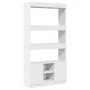 Aparador alto madera de ingeniería blanco 92x33x180 cm de , Librerías y estanterías - Ref: Foro24-3309618, Precio: 108,66 €, ...
