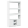 Aparador alto madera de ingeniería blanco 92x33x180 cm by , Bookcases and shelves - Ref: Foro24-3309618, Price: 109,95 €, Dis...