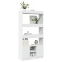 Hoher Schrank aus weißem Ingenieurholz 92x33x180 cm von , Bücherregale und Regale - Ref: Foro24-3309618, Preis: 109,95 €, Rab...