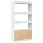 Aparador alto madera de ingeniería blanco 92x33x180 cm de , Librerías y estanterías - Ref: Foro24-3309618, Precio: 108,66 €, ...