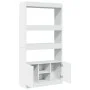 Aparador alto madera de ingeniería blanco 92x33x180 cm de , Librerías y estanterías - Ref: Foro24-3309618, Precio: 108,66 €, ...