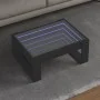 Mesa de centro con Infinity LED negro 70x53x30 cm de , Mesas de centro - Ref: Foro24-847631, Precio: 84,02 €, Descuento: %
