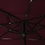 3-stufiger Sonnenschirm mit burgunderfarbenem Aluminiummast 2,5 x 2,5 m von vidaXL, Sonnenschirme - Ref: Foro24-313840, Preis...