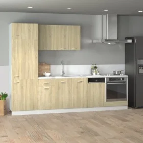 Küchenmöbel-Set, 7-teilig, aus Sonoma-Eichenholz-Design. von , Küchenschränke - Ref: Foro24-3307654, Preis: 498,04 €, Rabatt: %