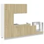 Set de muebles de cocina 7 pzas madera ingeniería roble Sonoma de , Armarios de cocina - Ref: Foro24-3307654, Precio: 496,89 ...