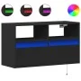 Wand-TV-Möbel mit LED-Lichtern, schwarz, 80x31x45 cm. von , TV-Möbel - Ref: Foro24-852328, Preis: 62,50 €, Rabatt: %