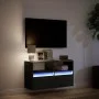 Wand-TV-Möbel mit LED-Lichtern, schwarz, 80x31x45 cm. von , TV-Möbel - Ref: Foro24-852328, Preis: 62,50 €, Rabatt: %