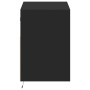 Mueble de TV de pared con luces LED negro 80x31x45 cm de , Muebles TV - Ref: Foro24-852328, Precio: 63,27 €, Descuento: %