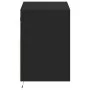 Mueble de TV de pared con luces LED negro 80x31x45 cm de , Muebles TV - Ref: Foro24-852328, Precio: 62,50 €, Descuento: %