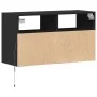 Wand-TV-Möbel mit LED-Lichtern, schwarz, 80x31x45 cm. von , TV-Möbel - Ref: Foro24-852328, Preis: 62,50 €, Rabatt: %