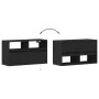 Wand-TV-Möbel mit LED-Lichtern, schwarz, 80x31x45 cm. von , TV-Möbel - Ref: Foro24-852328, Preis: 62,50 €, Rabatt: %