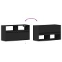 Wand-TV-Möbel mit LED-Lichtern, schwarz, 80x31x45 cm. von , TV-Möbel - Ref: Foro24-852328, Preis: 63,31 €, Rabatt: %