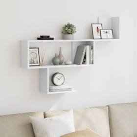 Estante de pared madera de ingeniería blanco 100x15x70 cm by , Shelves and shelves - Ref: Foro24-853191, Price: 34,07 €, Disc...
