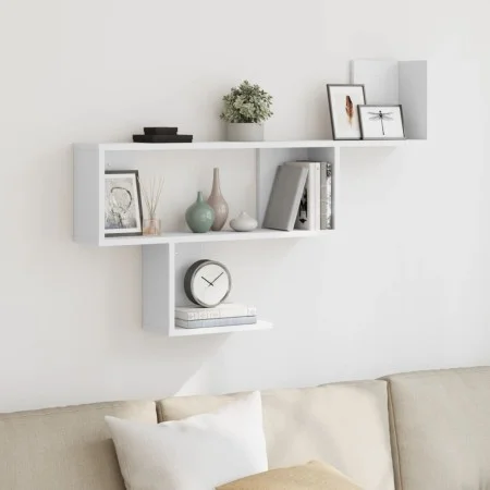 Wandregal aus weißem Ingenieurholz 100x15x70 cm von , Regale und Regale - Ref: Foro24-853191, Preis: 33,23 €, Rabatt: %