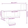 Estante de pared madera de ingeniería blanco 100x15x70 cm by , Shelves and shelves - Ref: Foro24-853191, Price: 33,93 €, Disc...