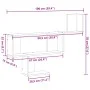 Wandregal aus weißem Ingenieurholz 100x15x70 cm von , Regale und Regale - Ref: Foro24-853191, Preis: 33,23 €, Rabatt: %
