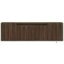 Mueble de TV de pared con luces LED marrón roble 135x31x39,5 cm de , Muebles TV - Ref: Foro24-852389, Precio: 79,48 €, Descue...