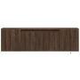 Mueble de TV de pared con luces LED marrón roble 135x31x39,5 cm by , TV Furniture - Ref: Foro24-852389, Price: 80,50 €, Disco...