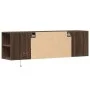 Wand-TV-Möbel mit LED-Lichtern in Eichenbraun 135x31x39,5 cm von , TV-Möbel - Ref: Foro24-852389, Preis: 79,48 €, Rabatt: %