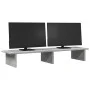 Soporte de pantalla madera ingeniería gris hormigón 100x27x15cm by , Computer bases and risers - Ref: Foro24-854709, Price: 2...