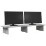 Soporte de pantalla madera ingeniería gris hormigón 100x27x15cm by , Computer bases and risers - Ref: Foro24-854709, Price: 3...