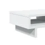 Monitorständer aus weißem Ingenieurholz mit Schubladen, 50x27x15 cm. von , Computersockel und -erhöhungen - Ref: Foro24-85474...