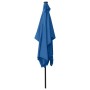 Umbrella with LED and azure blue steel pole 2x3 m by vidaXL, Umbrellas - Ref: Foro24-313793, Price: 67,03 €, Discount: %