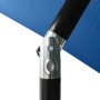 Umbrella with LED and azure blue steel pole 2x3 m by vidaXL, Umbrellas - Ref: Foro24-313793, Price: 67,03 €, Discount: %