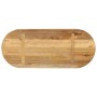 Oval solid mango wood rough table top 80x40x3.8 cm by , Table tops - Ref: Foro24-370112, Price: 51,76 €, Discount: %