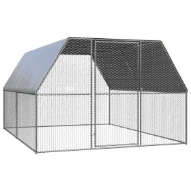 Hühnerstall aus verzinktem Stahl 3x4x2 m von , Käfige und Lebensräume für Kleintiere - Ref: Foro24-3278808, Preis: 256,56 €, ...