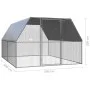 Galvanized steel chicken coop cage 3x4x2 m by , Cages and habitats for small animals - Ref: Foro24-3278808, Price: 271,42 €, ...