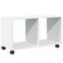 Armario con ruedas madera ingeniería blanco 72x33x42,5 cm de , Mesas auxiliares - Ref: Foro24-853137, Precio: 40,62 €, Descue...