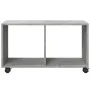 Engineered wood gray concrete 72x33x42.5cm wheeled cabinet by , Side tables - Ref: Foro24-853140, Price: 39,72 €, Discount: %