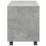 Engineered wood gray concrete 72x33x42.5cm wheeled cabinet by , Side tables - Ref: Foro24-853140, Price: 39,72 €, Discount: %