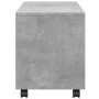 Rollcontainer aus Holzwerkstoff in Betongrau mit Rollen, 72x33x42,5 cm. von , Seitentische - Ref: Foro24-853140, Preis: 40,34...