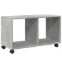 Armario con ruedas madera ingeniería gris hormigón 72x33x42,5cm de , Mesas auxiliares - Ref: Foro24-853140, Precio: 41,66 €