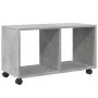 Engineered wood gray concrete 72x33x42.5cm wheeled cabinet by , Side tables - Ref: Foro24-853140, Price: 39,72 €, Discount: %