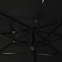 3-stöckiger Sonnenschirm mit schwarzem Aluminiummast 2,5 x 2,5 m von vidaXL, Sonnenschirme - Ref: Foro24-313842, Preis: 76,01...