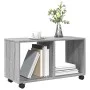 Engineered wood gray Sonoma 72x33x42.5 cm wheeled cabinet by , Side tables - Ref: Foro24-853142, Price: 39,52 €, Discount: %