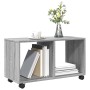 Rollschrank aus grauem Sonoma-Ingenieurholz mit Rädern, 72x33x42,5 cm. von , Seitentische - Ref: Foro24-853142, Preis: 40,10 ...
